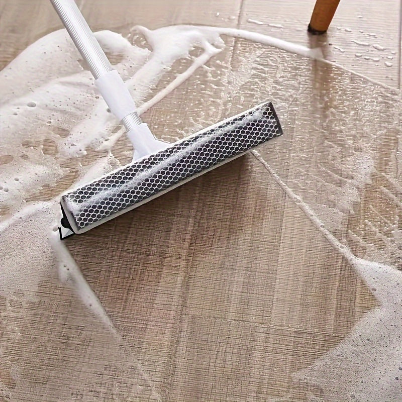 Premium Dual-Purpose Glass Cleaner with an Extended Handle, Featuring a Double-Sided Scraper And a Water Squeegee. Perfect for Cleaning Windows, Car Windshields, And Various Household Surfaces