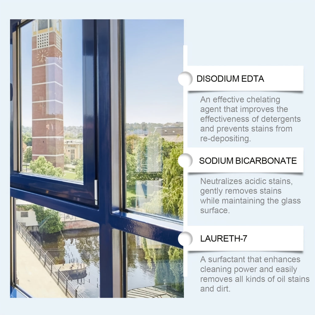 120 Ml\u002F 4 Fl Oz Streak-Free Glass Cleaner Spray - Heavy Duty Multi-Surface Cleaner For Windows, Mirrors And Shower Doors, Removes Tough Grease, Fingerprints And Dust (Ammonia-Free Formula, Fast Drying)