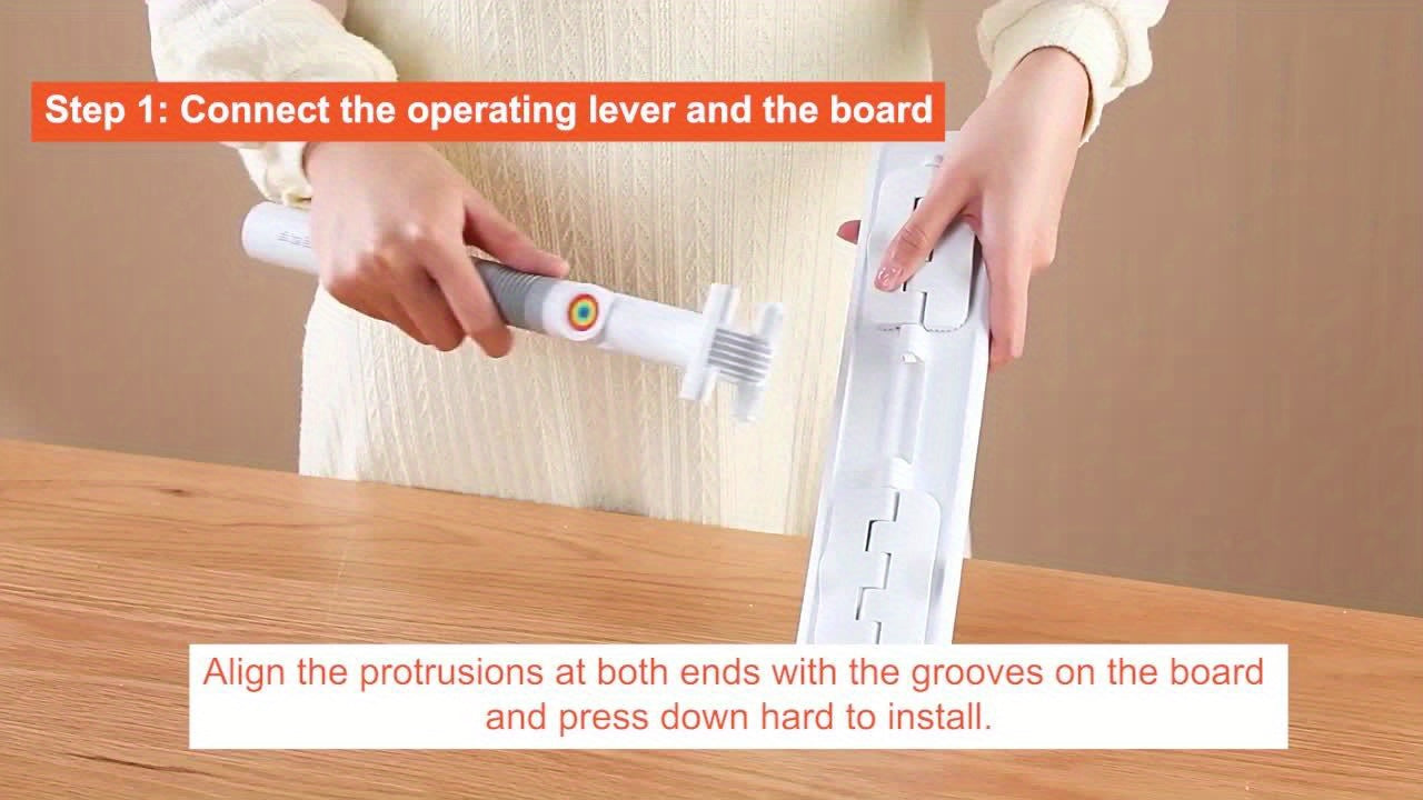 1set, Joybos 2in 1 Glass Cleaning Squeegee&Garden Cleaning Mop: with 4 Replaceable Pads, 126 inch long pole, Glass Squeegee with Scraper, Ideal for High Glass Surfaces&patio&Car, Adjustable length cleaning tool