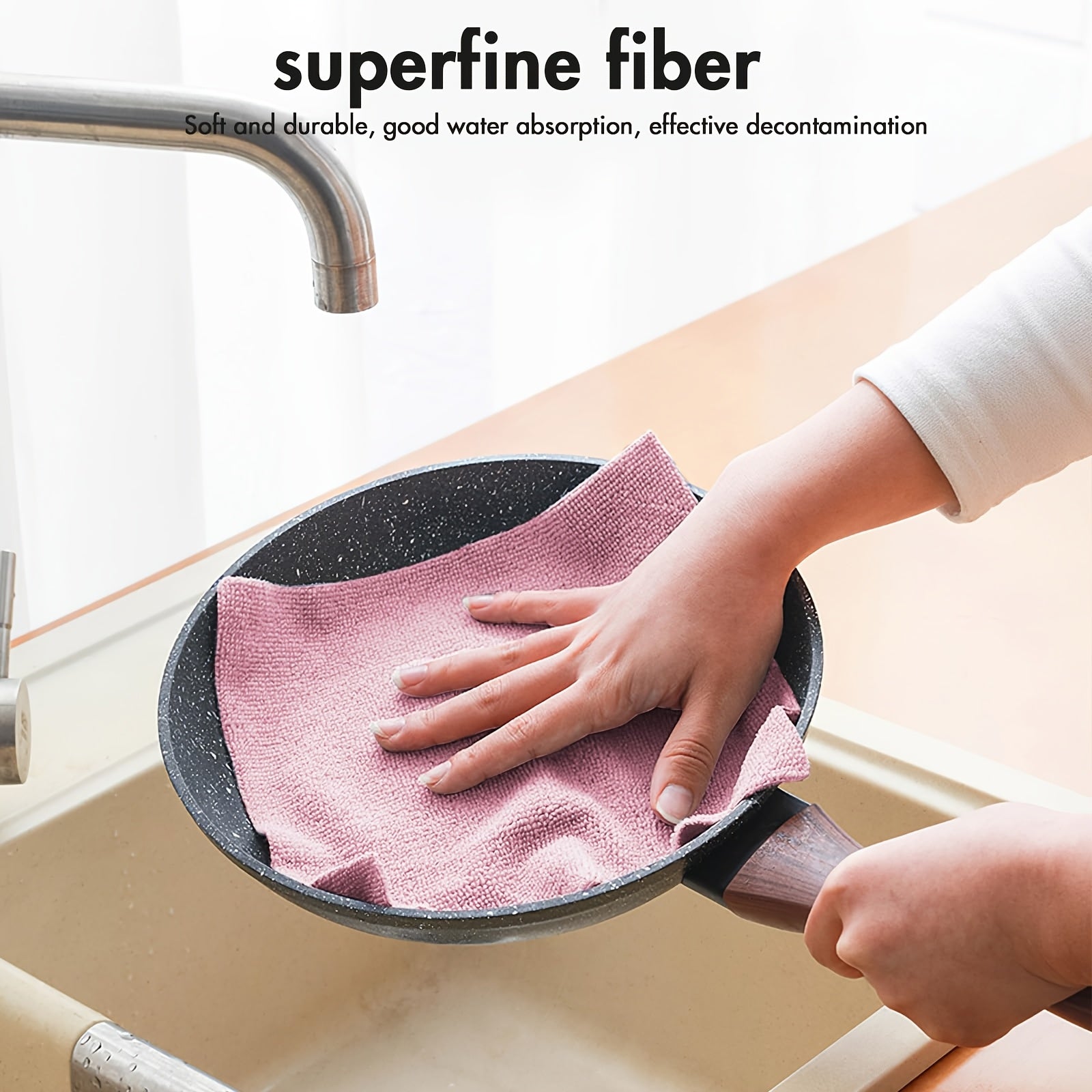 75pcs Microfiber Cleaning Cloth - Super Absorbent Reusable Roll Of Microfiber Towels, 12 \