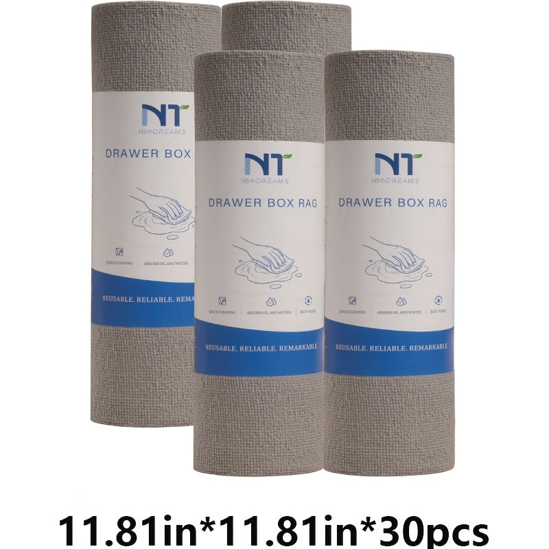 Four Roll Pack, 11.81 * 11.81inch * 30pcs\u002F75pcs, Multiple Colors to Choose From, Tear Off And Reusable Ultra-fine Fiber Cleaning Cloth, Super Absorbent Cloth, Can Be Used As Dish Cloths, Cleaning Cloth, Suitable for All-round Cleaning
