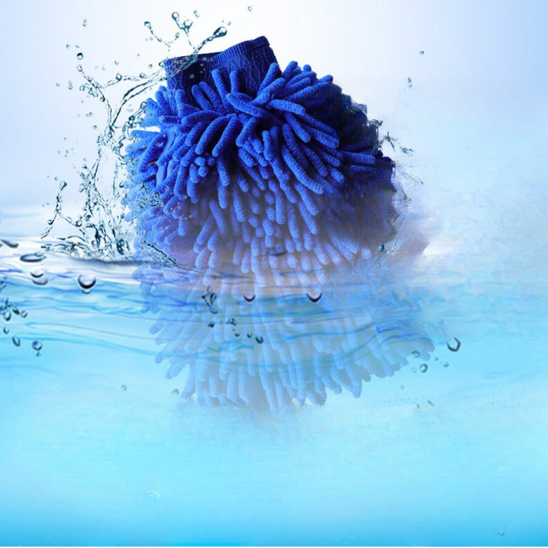 10pcs Double-sided Schneier Gloves, Car Washing Tool, Convenient Cloth, Car Wiping Towel, Ultra-fine Fiber, Strong Cleaning Power