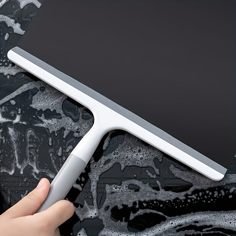 1pc a Handheld Shower Squeegee, a Scraper for Glass, Ideal for Cleaning Shower Doors, Bathrooms, Windows, And Car Glass. It Operates Manually Without Needing a Charge, Making It a Must-Have Cleaning Tool