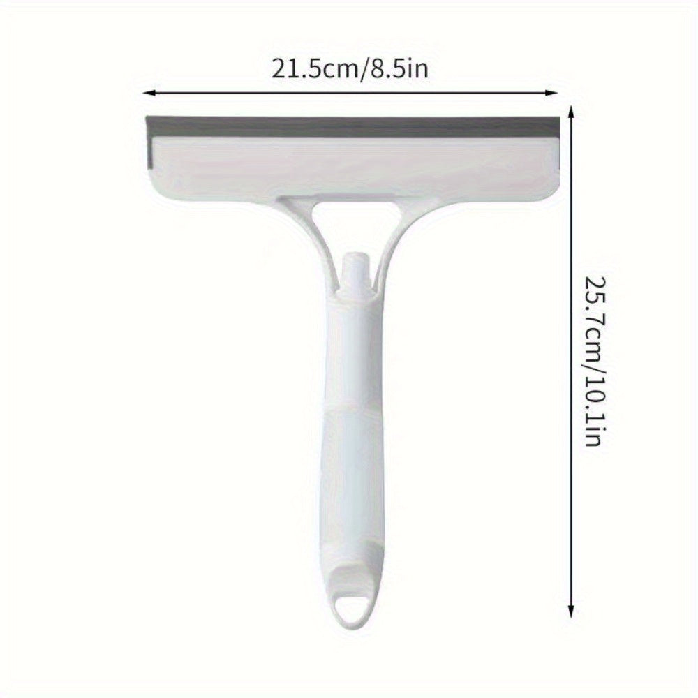 Car Windshield, Living Room, Bedroom, Kitchen, And Multi-functional Window Cleaner - Scraper for Shower, Tile, Mirror, Car Cleaning Tools - Glass Wiping Artifact, Bathroom Mirror Brush, Three-in-one Window Wiper, Bathroom Scraper Cleaning Tool
