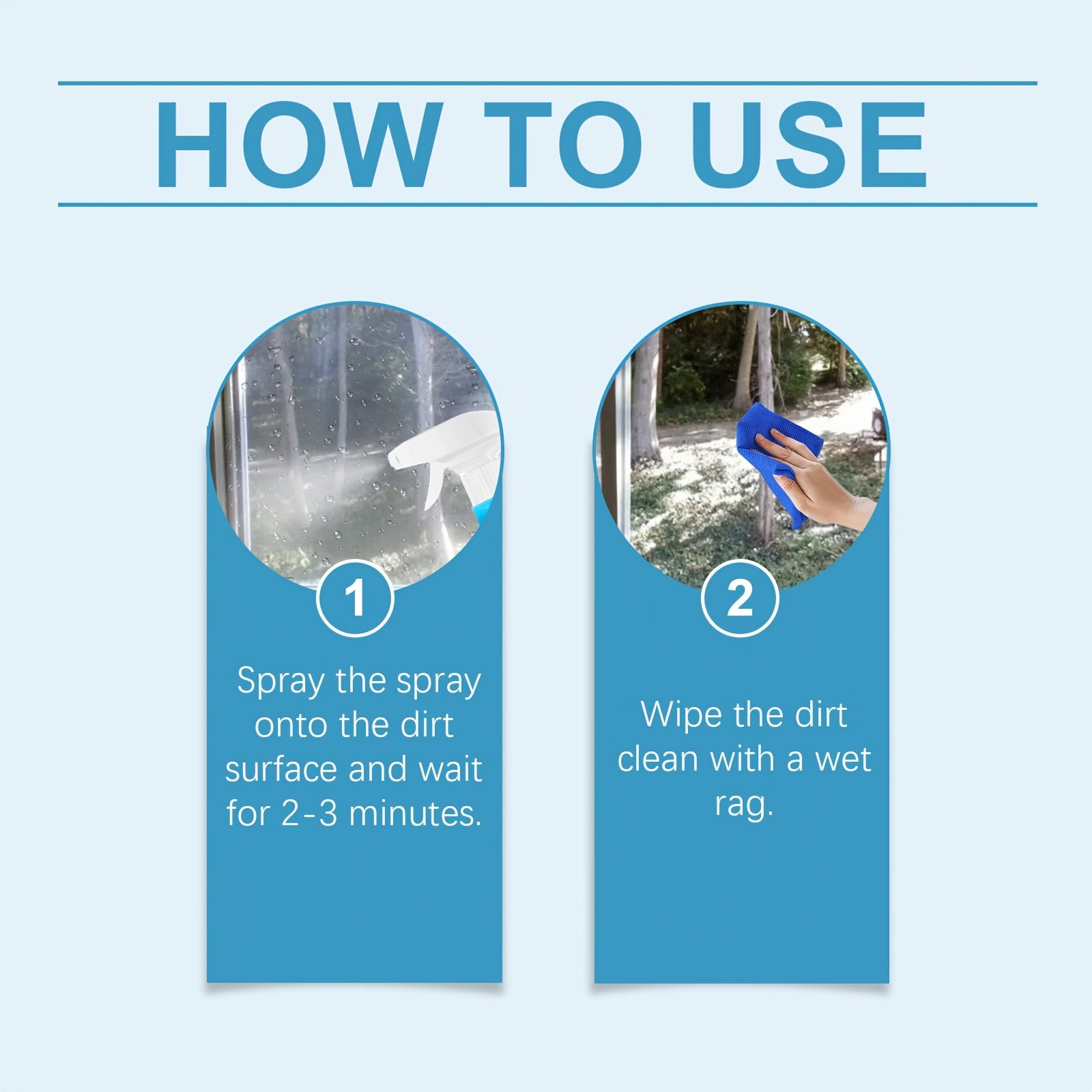 120ml\u002F4oz Heavy-Duty Glass Spray - Streak-Free Formula with Rapid Stain Remover for Windows, Mirrors, Shower Doors & Car Glass - No Residue, for \u002FS Pets, Suitable for Glass Surfaces (Liquid)