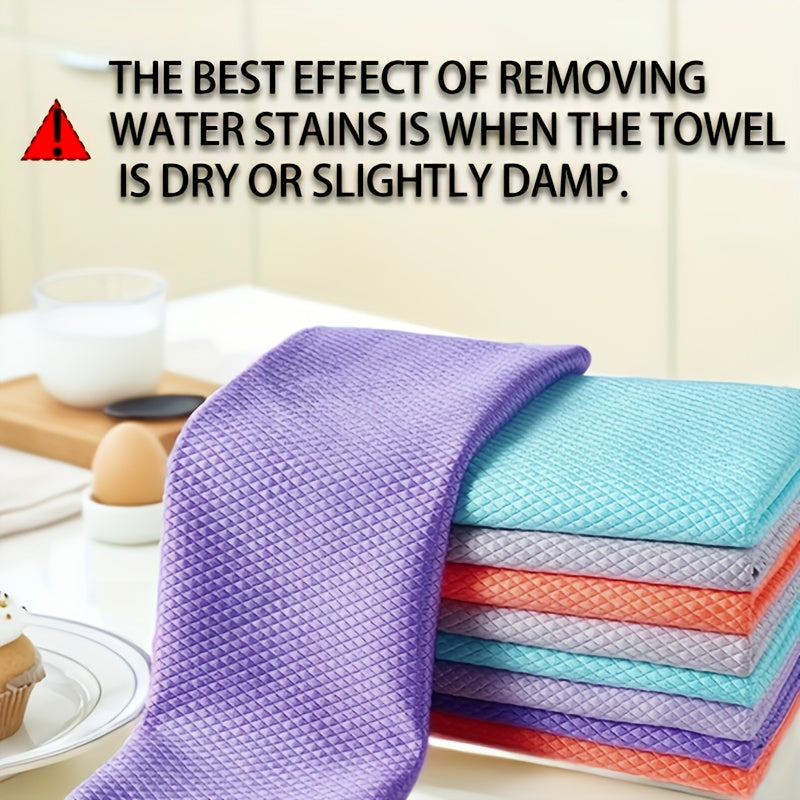 Eight Magic Cleaning Cloths - Streak-Free Lint-Free Dish & Glass Wipes, Rapid Stain Remover with Modern Multi-Surface Cloth (\u002FDenier\u002FMicrofiber), Bathroom, - for Sensitive Surfaces, Glass, Dishwasher &