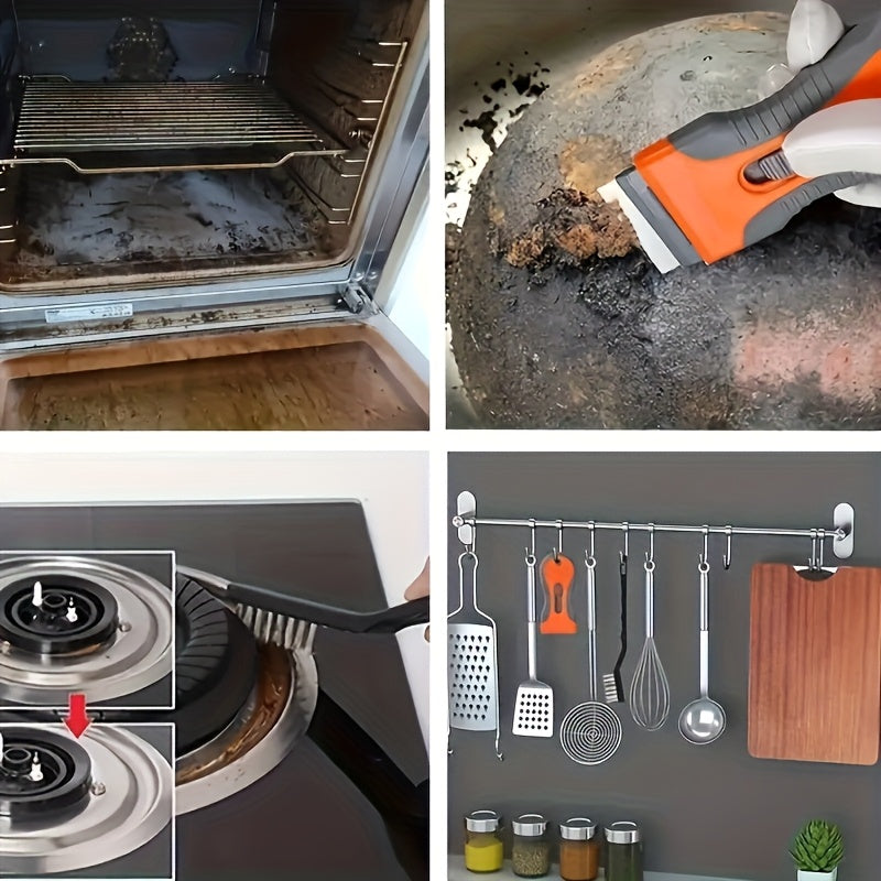 2 Sets Of Scrapers with 20 Blades, A Multi-purpose Plastic Paint Scraper Tool Set with Replaceable Blades, Manual Glass And Wallpaper Removal, Floor Cleaning, No Need for Electricity, Durable Handheld Scraper Set