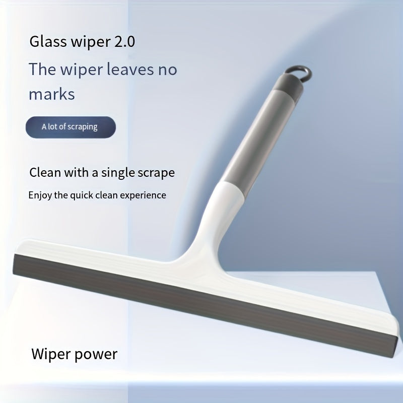 1pc a Handheld Shower Squeegee, a Scraper for Glass, Ideal for Cleaning Shower Doors, Bathrooms, Windows, And Car Glass. It Operates Manually Without Needing a Charge, Making It a Must-Have Cleaning Tool