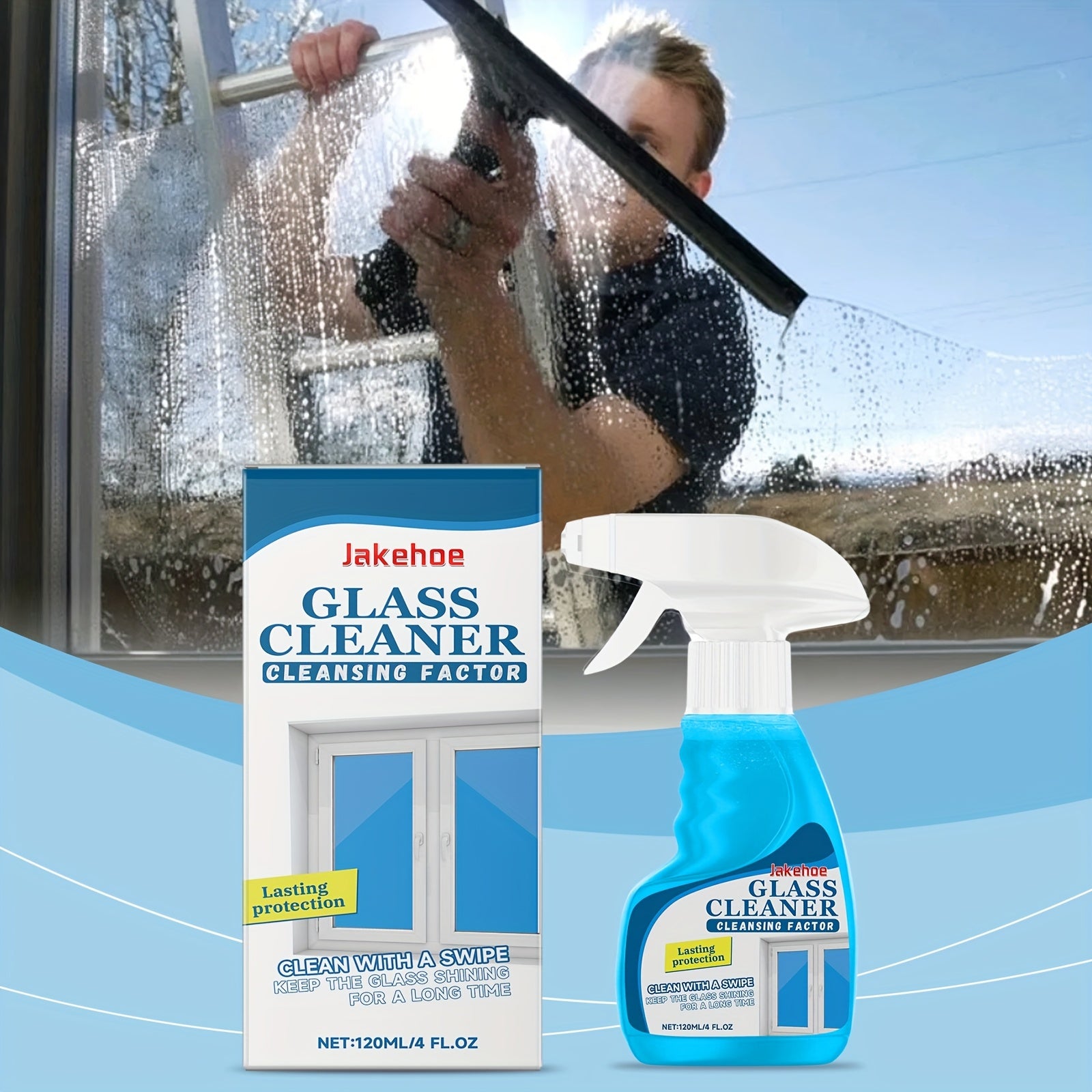 Glass Stain Remover, Multi-Purpose Cleaning Spray, Lemon Verbena Scent, 4 Fluid OuncesStain Remover, Oil Remover, Dust Remover, Stain Remover, Cleaning Glass Cleaning Spray