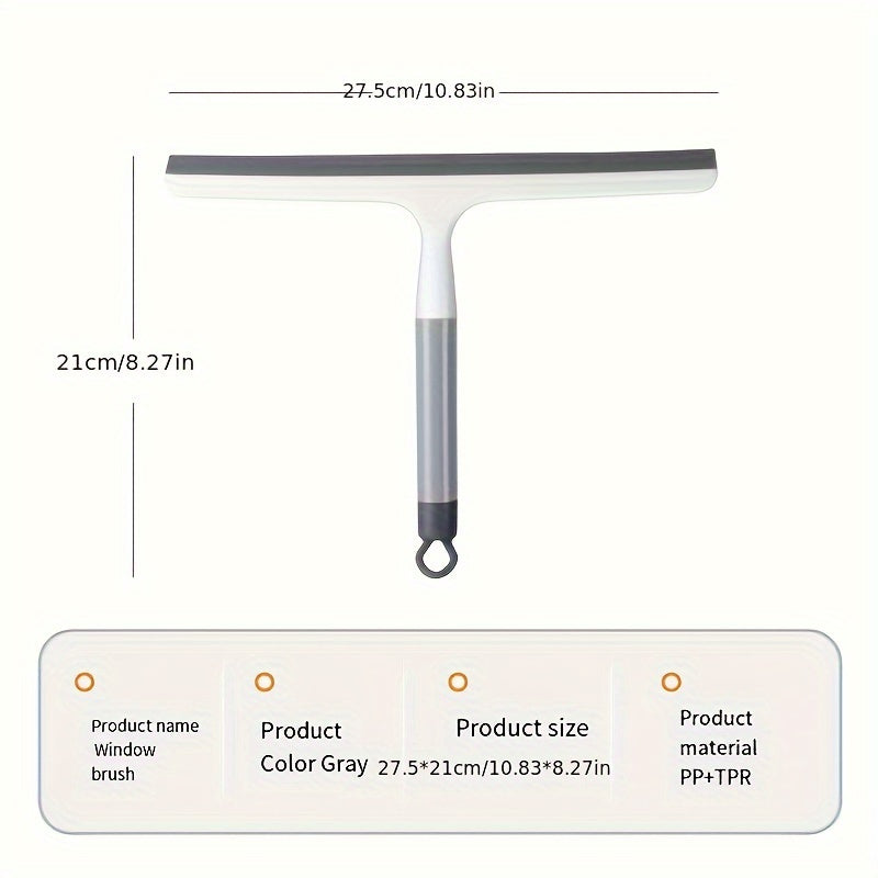 1pc a Handheld Shower Squeegee, a Scraper for Glass, Ideal for Cleaning Shower Doors, Bathrooms, Windows, And Car Glass. It Operates Manually Without Needing a Charge, Making It a Must-Have Cleaning Tool