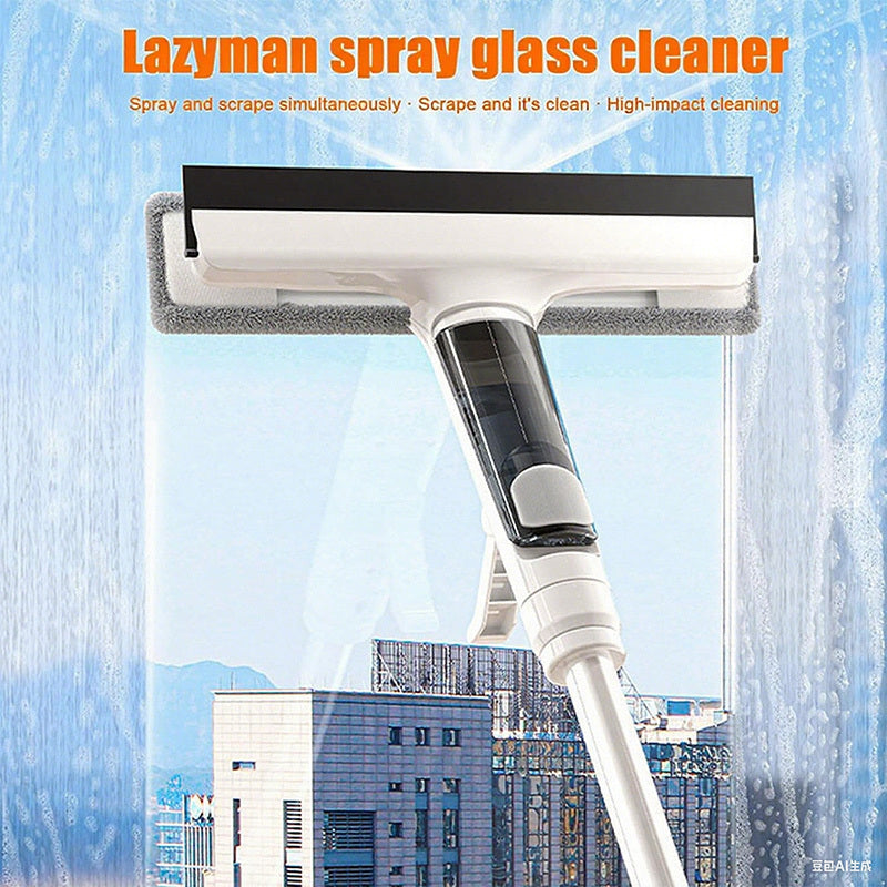 Double-sided Glass Cleaning Kit with Cloth and Scraper Household Window Cleaning Tool Suitable for High-rise Exterior Windows Ideal for Use on Household Windows Balcony Glass Bathroom Mirrors Floor-to-ceiling Windows Office Glass and Shop Window