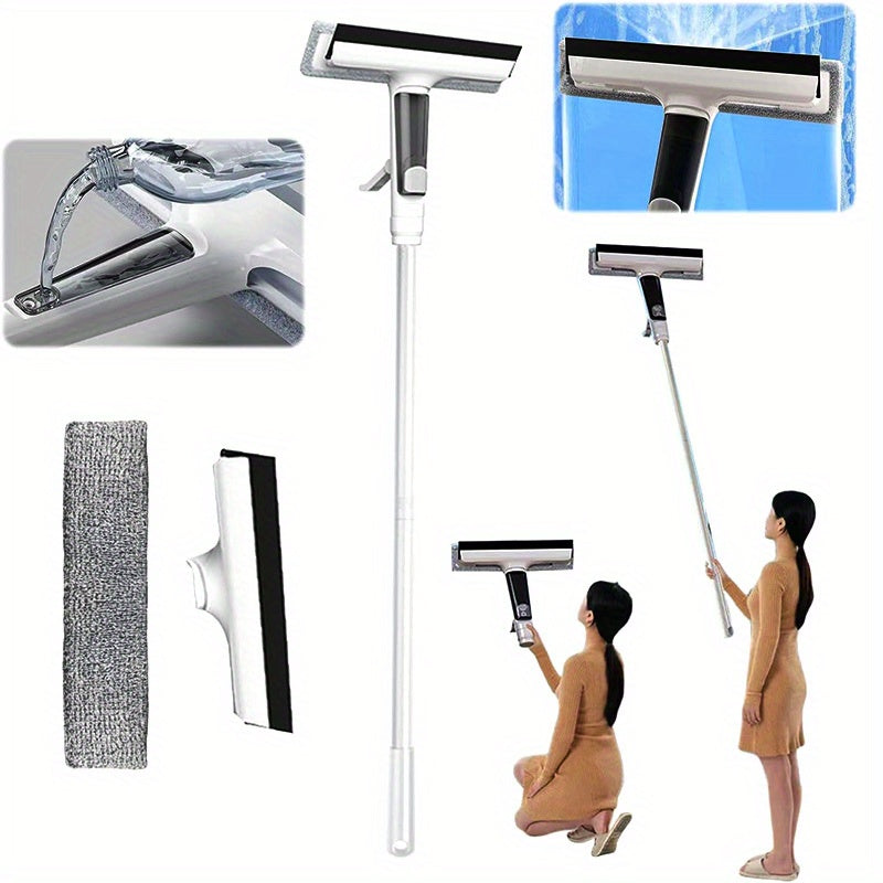 Thanksgiving Home Glass Cleaning Tool: Window Cleaner with Spray, Includes Cloth and Scraper, Window Cleaning Tool, Window Cleaning Brush, Window Scraper Cleaner, Glass Cleaner, Window Cleaning Kit, Home Cleaning Supplies, Streakfree Cleaning