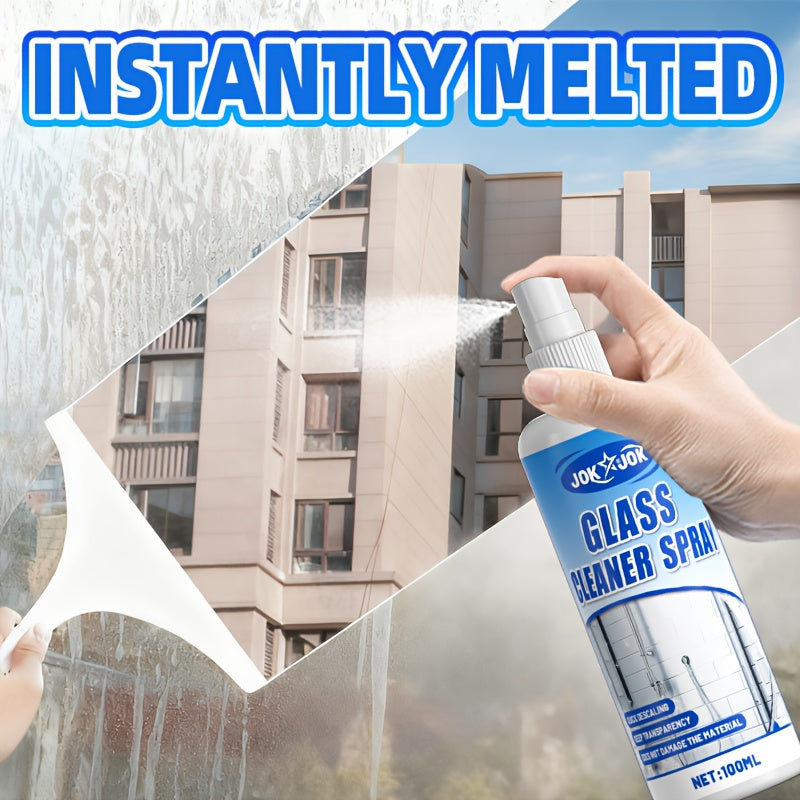 1 Can Multifunctional Bathroom Glass Cleaning Spray | Fresh Formula for Crystal-Like Luster, Suitable for Showers, Mirrors, and Sinks | Contains Hydrogen Peroxide and Metal Polish, Brand: JOKJOK