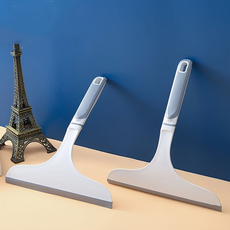 2pcs Handheld Glass Cleaning Scraper - Durable Plastic Window and Shower Door Scraper with Ergonomic Handle for Effortless Cleaning in Kitchen, Bathroom, Bedroom, and Outdoor Use, Bathroom Cleaning Tools