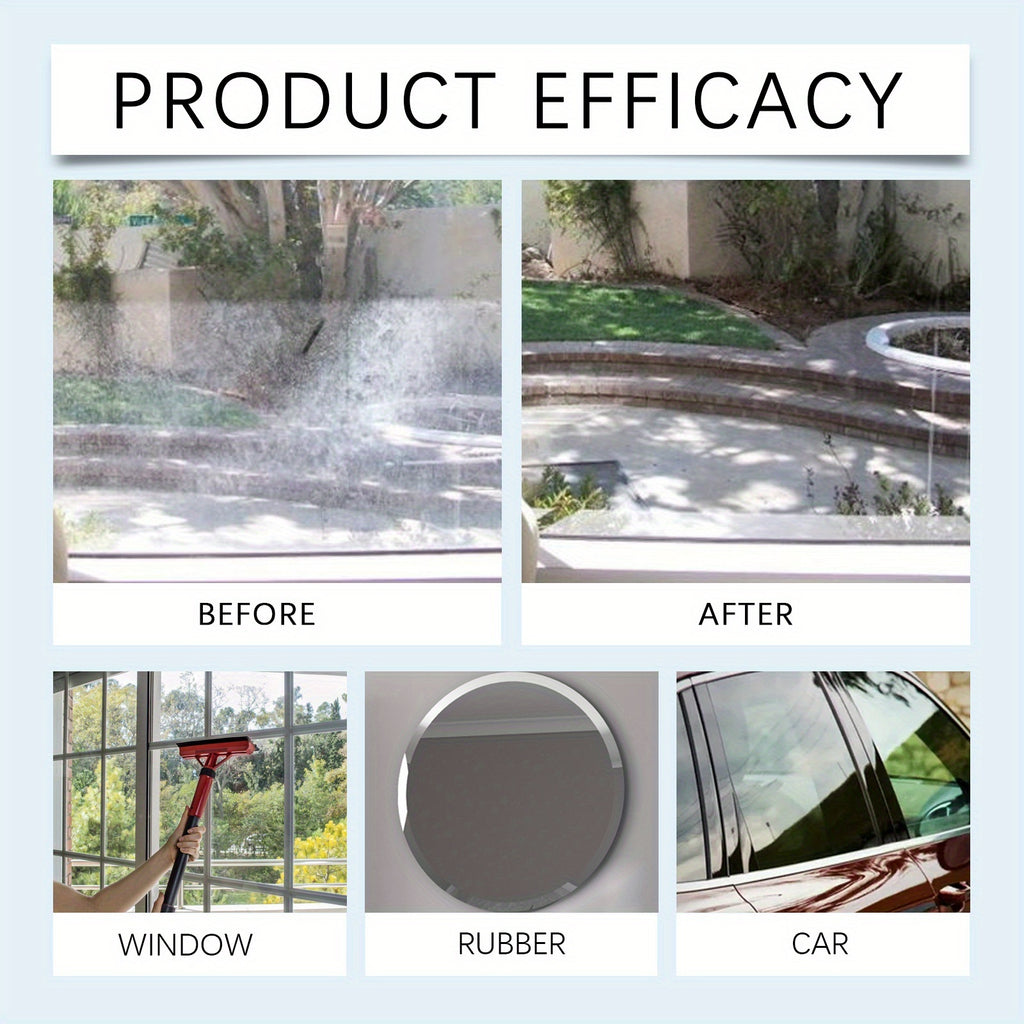 120 Ml\u002F 4 Fl Oz Streak-Free Glass Cleaner Spray - Heavy Duty Multi-Surface Cleaner For Windows, Mirrors And Shower Doors, Removes Tough Grease, Fingerprints And Dust (Ammonia-Free Formula, Fast Drying)